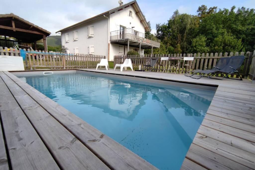 Appartement Au Calme Avec Vue Et Piscine Au Coeur Du Pays Basque Mauléon-Licharre Zewnętrze zdjęcie